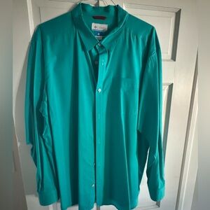 Columbia Men’s Teal XXL Long-Sleeved Shirt